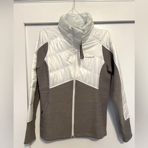 NEW White & Grey Avalanche Scuba Zip Up Jacket size M